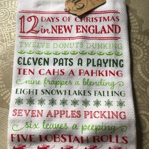 12 Days of Christmas In New England Kitchen Towel